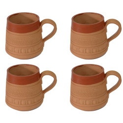 Terracotta Coffee Mug Set of 4
