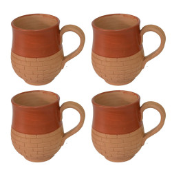 Terracotta Coffee Mug Set of 4